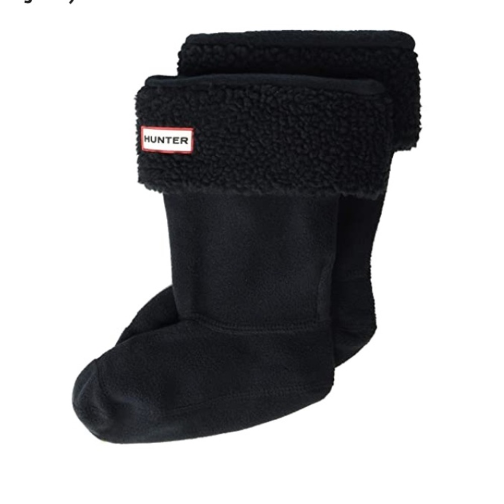 NIB hunter sheepy fleece cuff boot sock MEDIUM